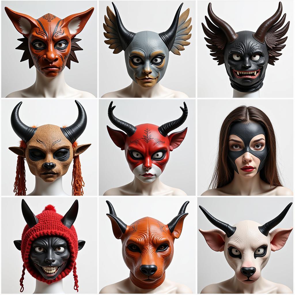 Variety of Custom Designed Masks