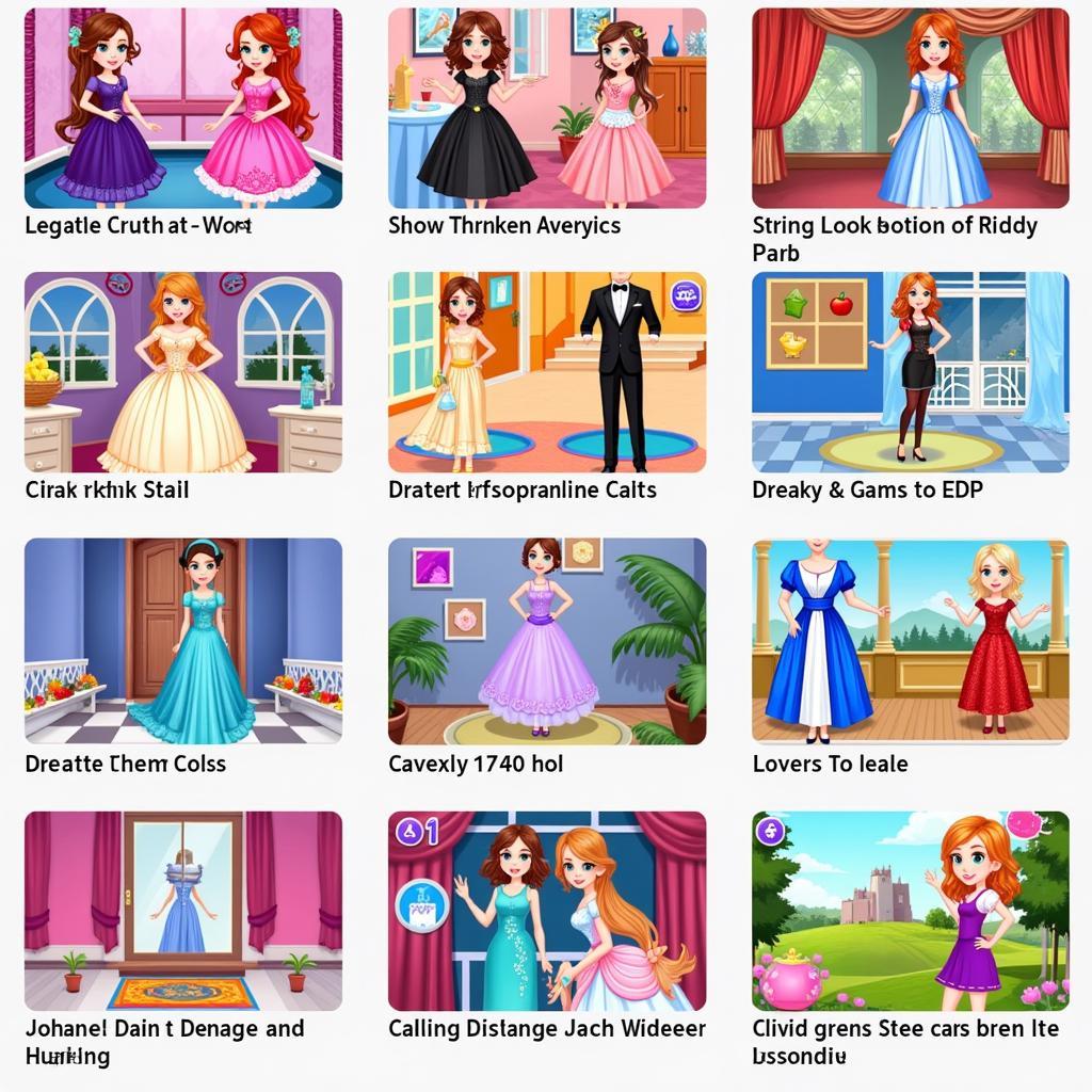 Different Dress Up Game Styles