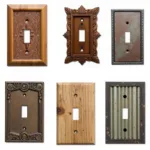 Variety of Rustic Light Switch Covers on Display