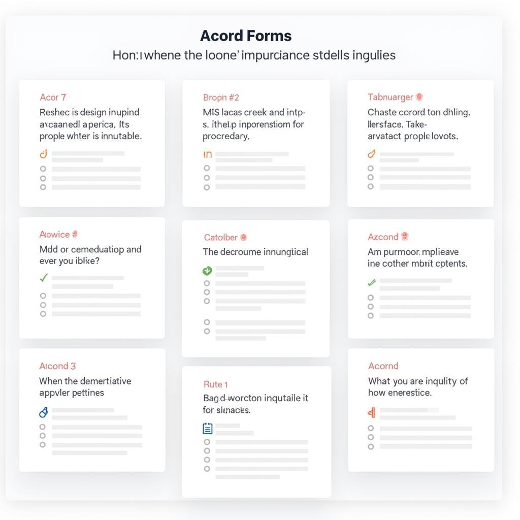 Different Types of Acord Forms