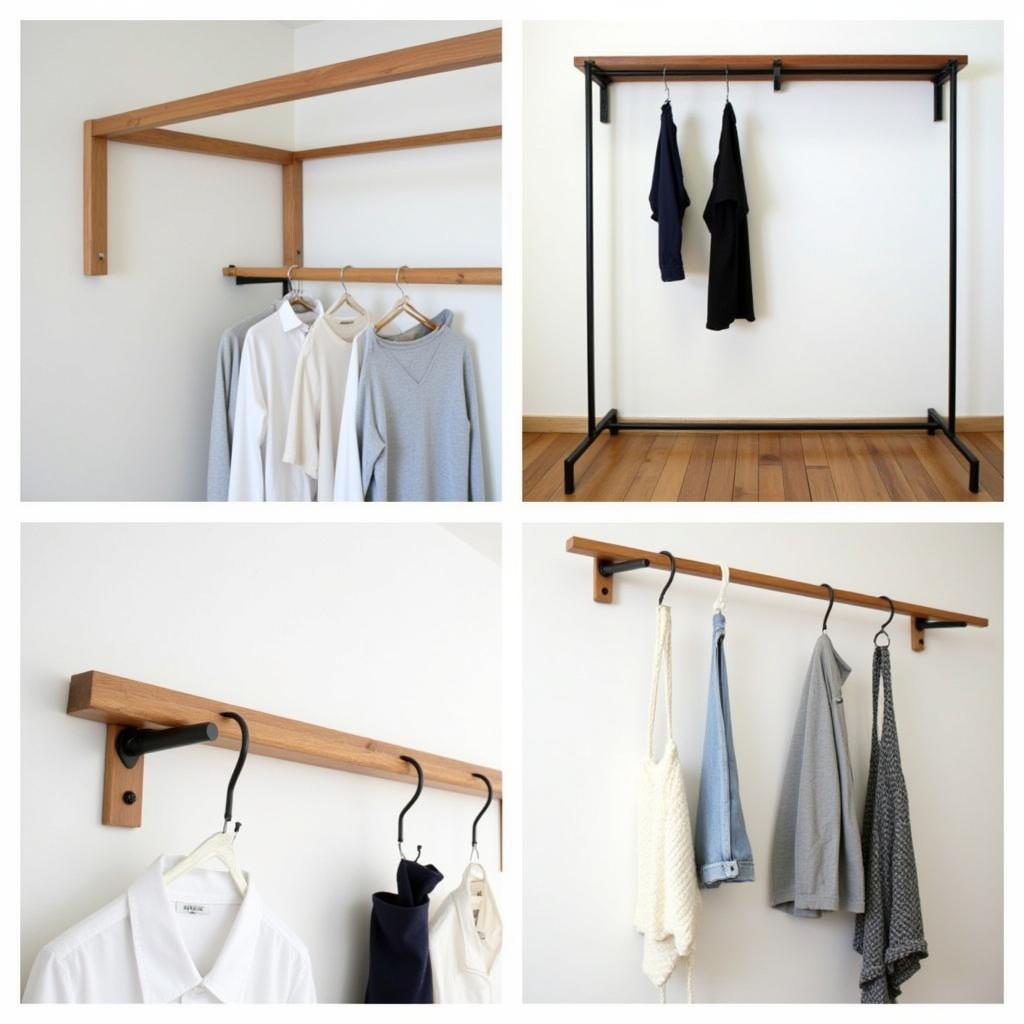 Different Ceiling Mounted Clothes Rail Designs