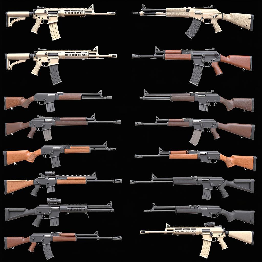 Various Game Weapons