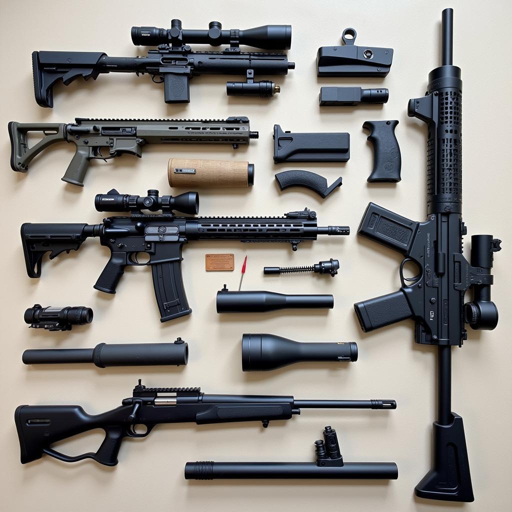 Variety of Gun Attachments