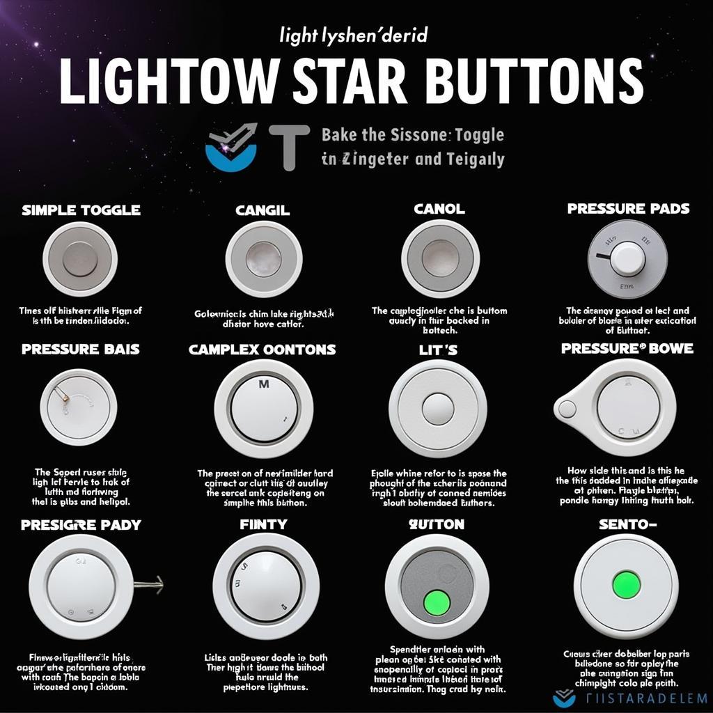 Different types of lightsaber activation buttons