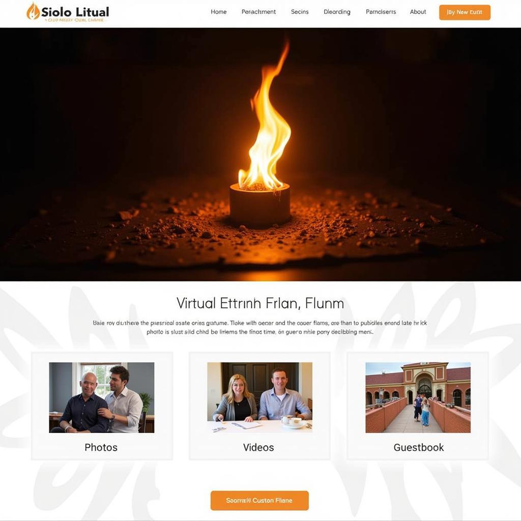 Virtual Eternal Flame Memorial Website