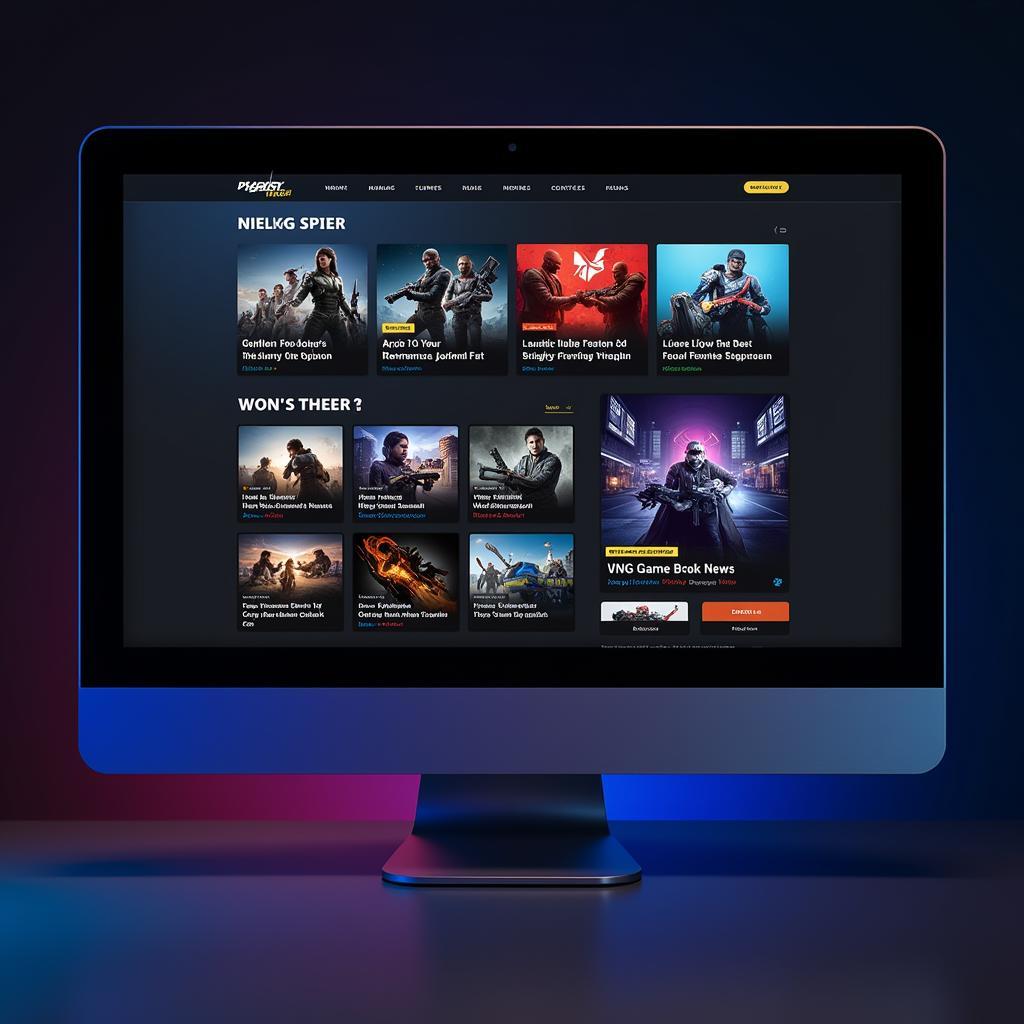 VNG Game News Hub Interface