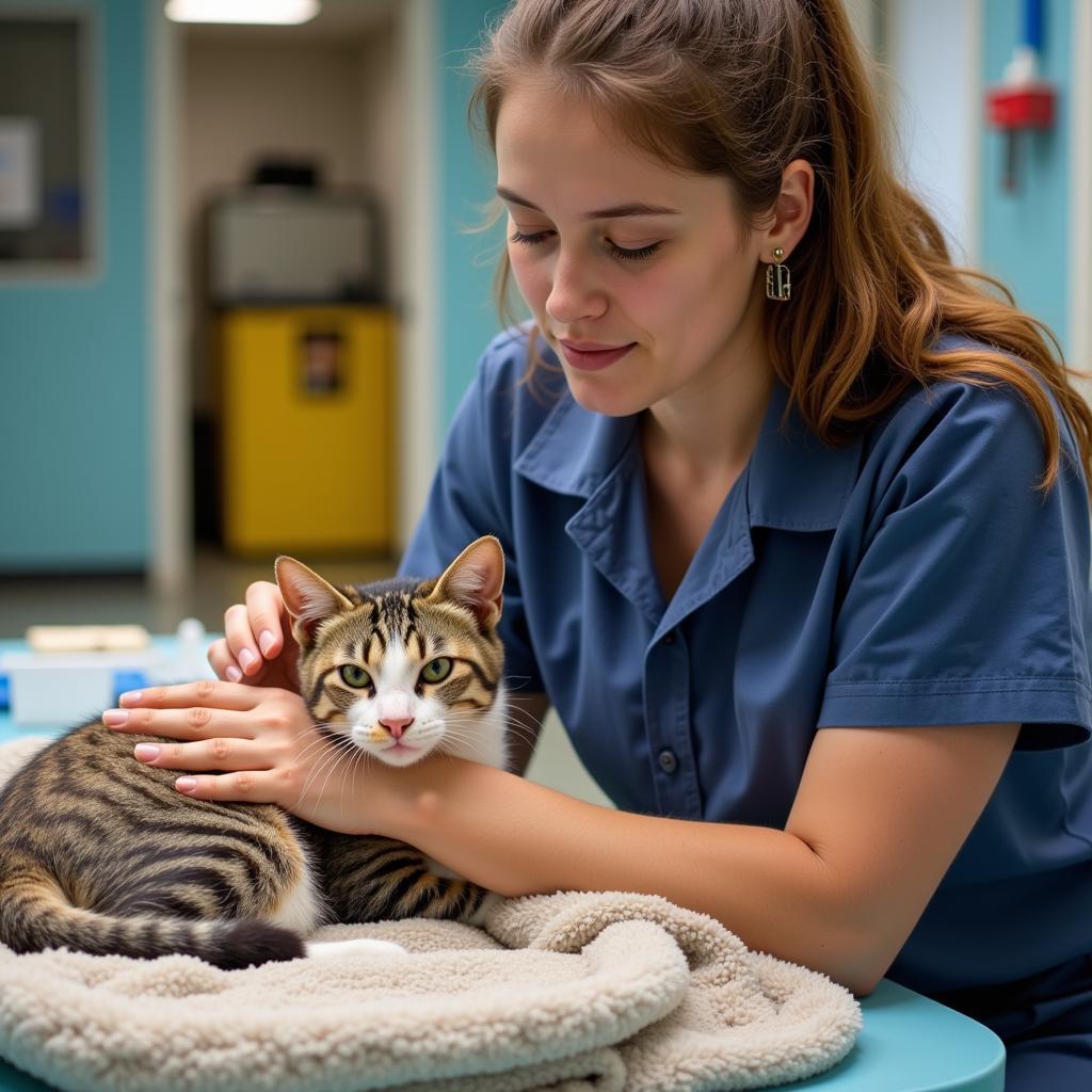 Volunteering at Animal Shelter: Helping stray cats