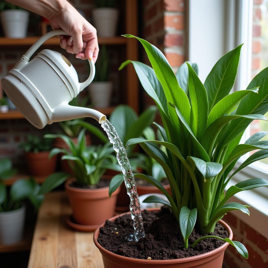 Properly Watering Plants in a Basement