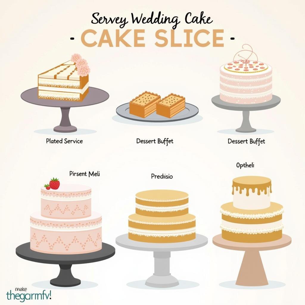 Serving Wedding Cake Slices