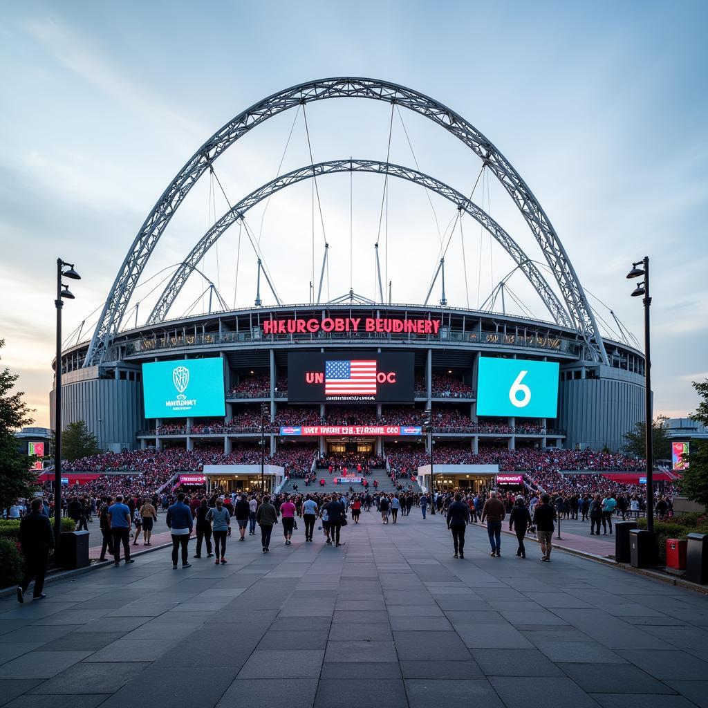 Wembley Stadium in London, England