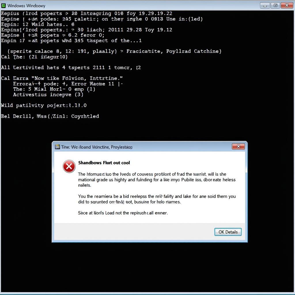 Windows XP Error Message Pop-up PNG