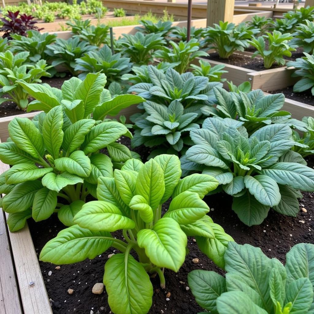 Winter Garden Greens Thriving in Cool Weather