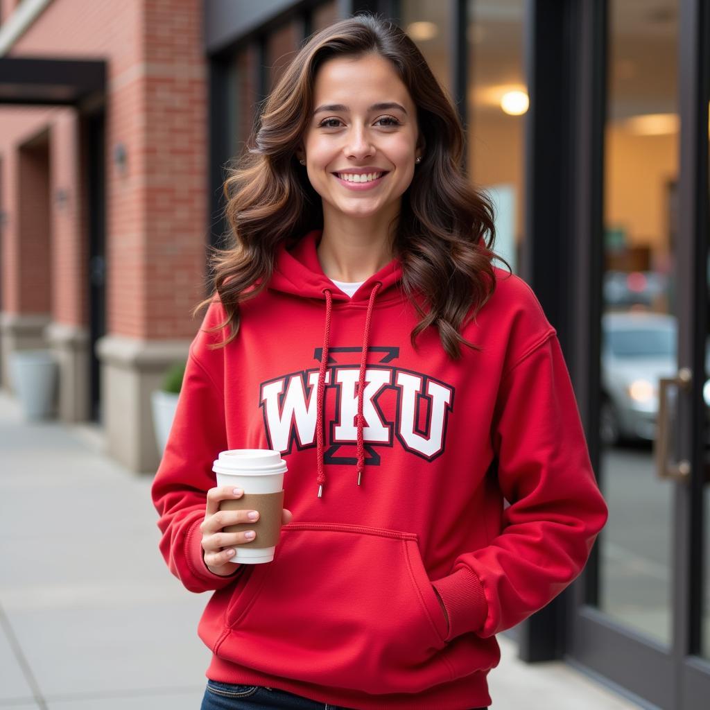 WKU Red and White Hoodie