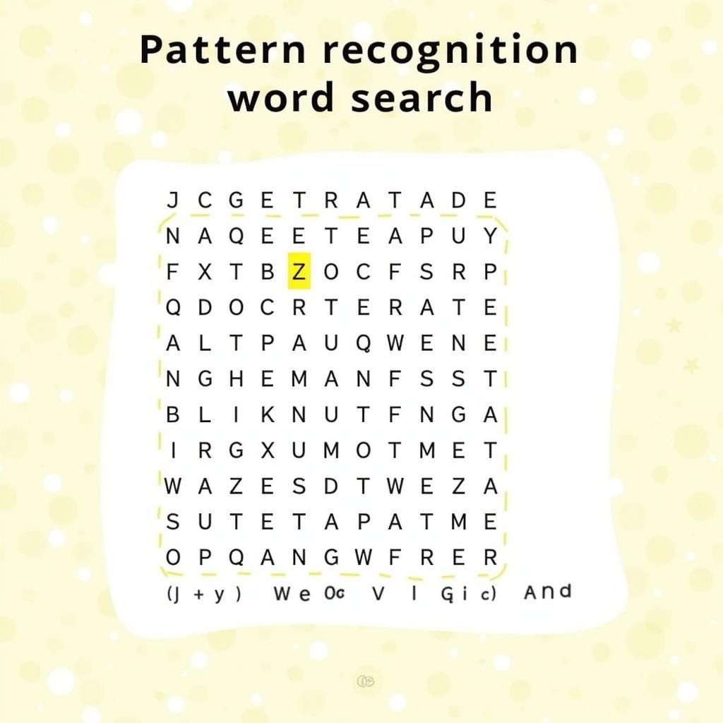 Word Search Level 84 Pattern Recognition