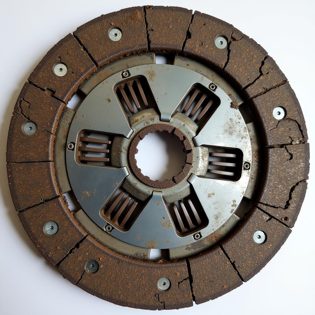 Worn Clutch Plate in Manual Car