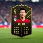 Wu Lei FIFA 23 Card Stats