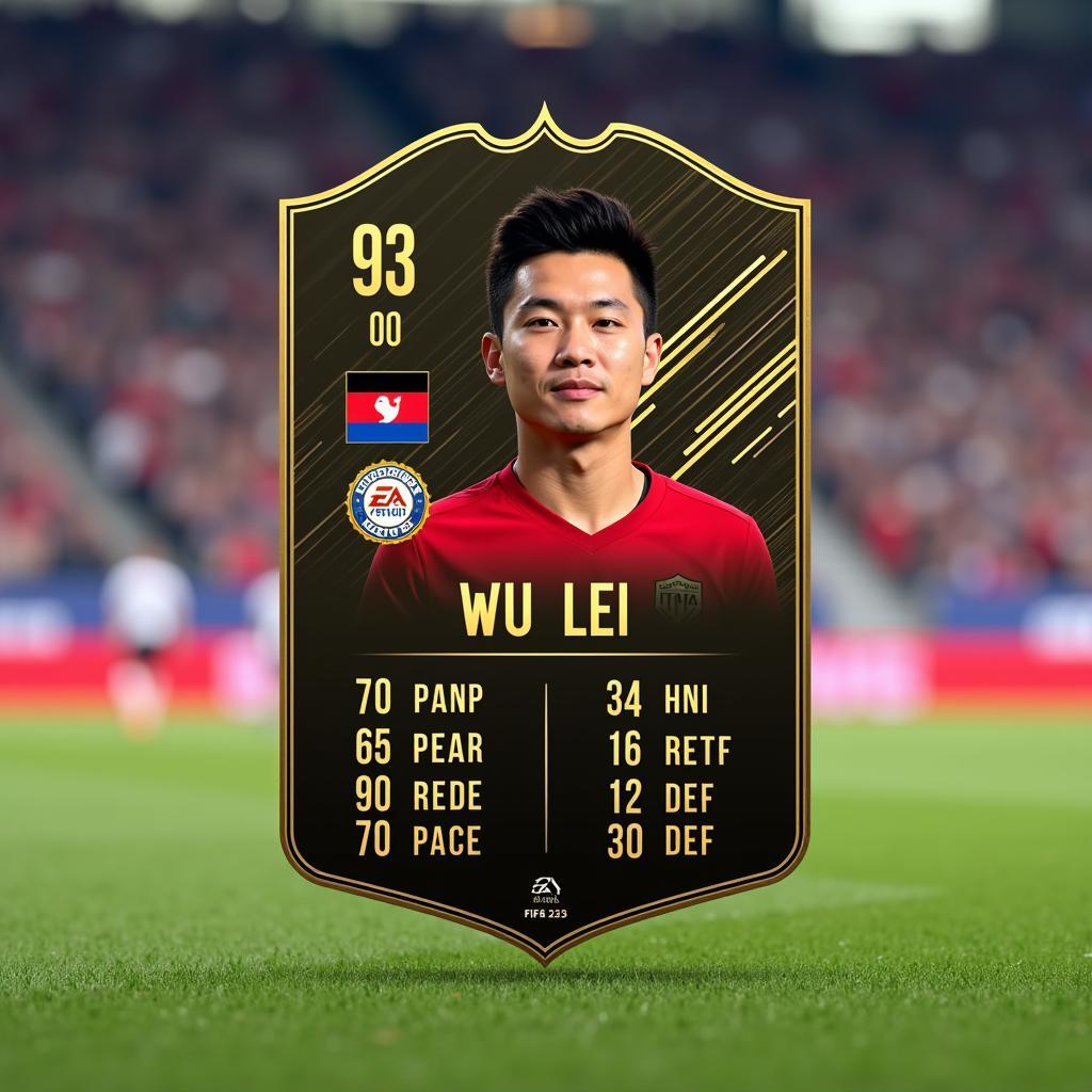 Wu Lei FIFA 23 Card Stats