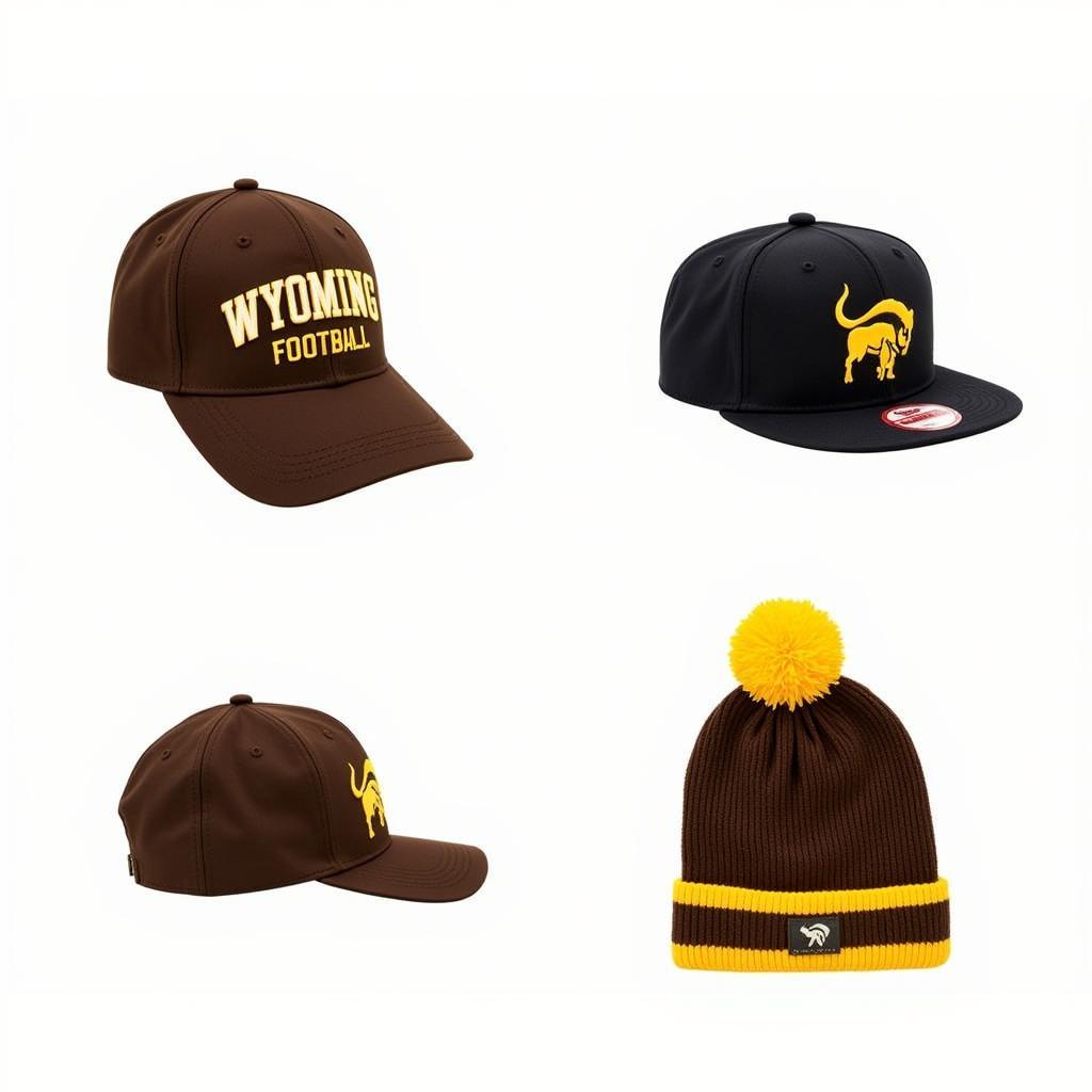 Wyoming Football Hat Styles: Baseball Cap, Snapback, and Beanie