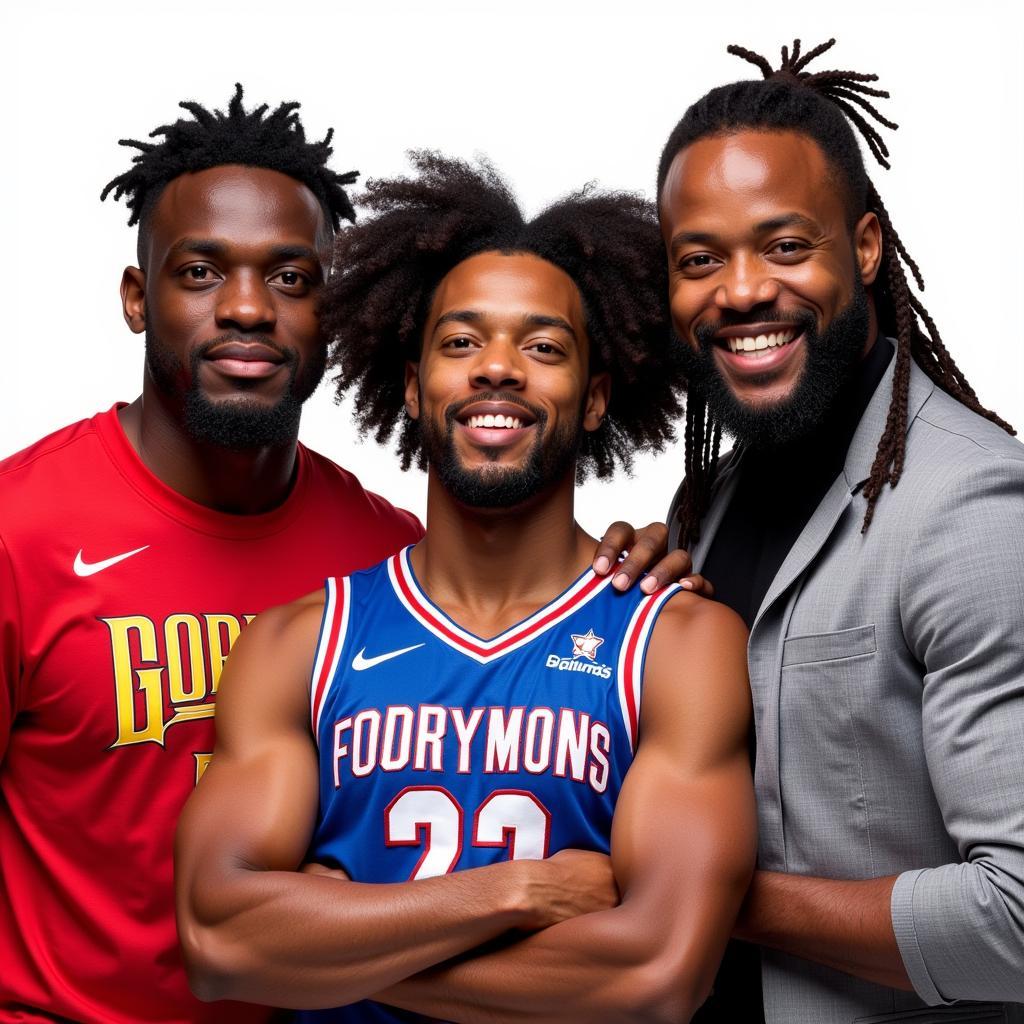 Xavier Woods with The New Day PNG