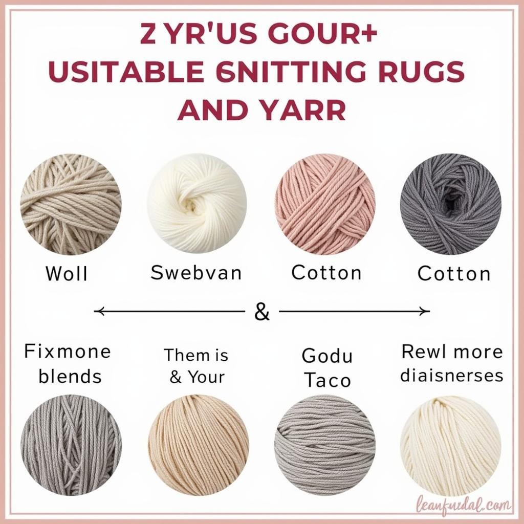 Different Types of Yarn for Knitting Rugs