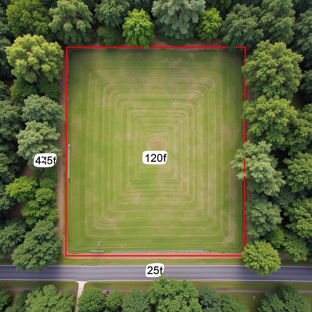 120x25 Land Plot Representation