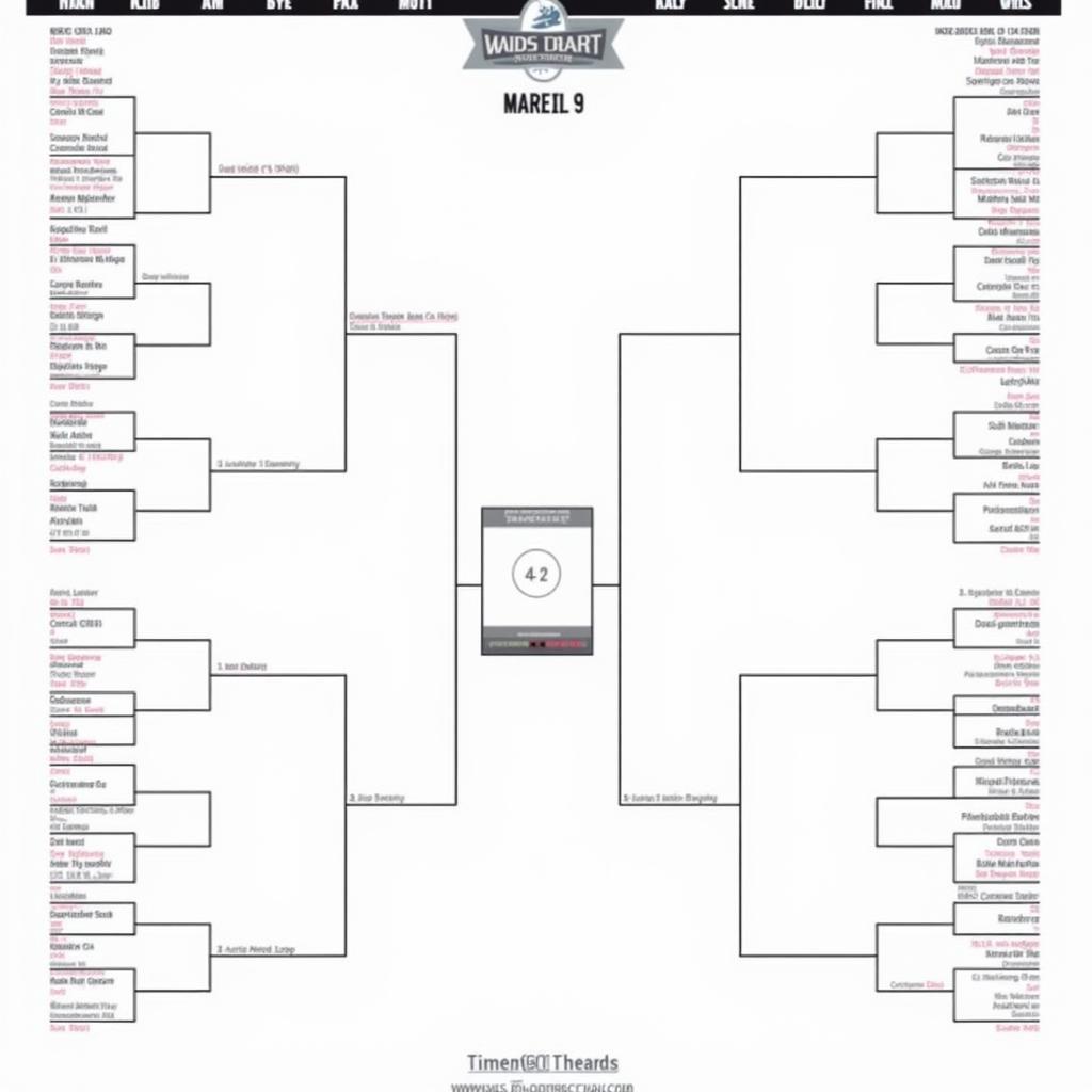 24 Team Single Elimination Bracket Example