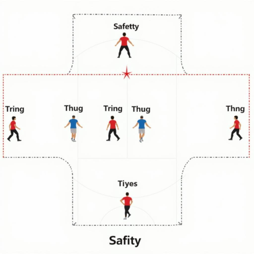 3-4 Cover 2 Defense Formation Diagram