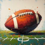 Abstract American Football Art Canvas