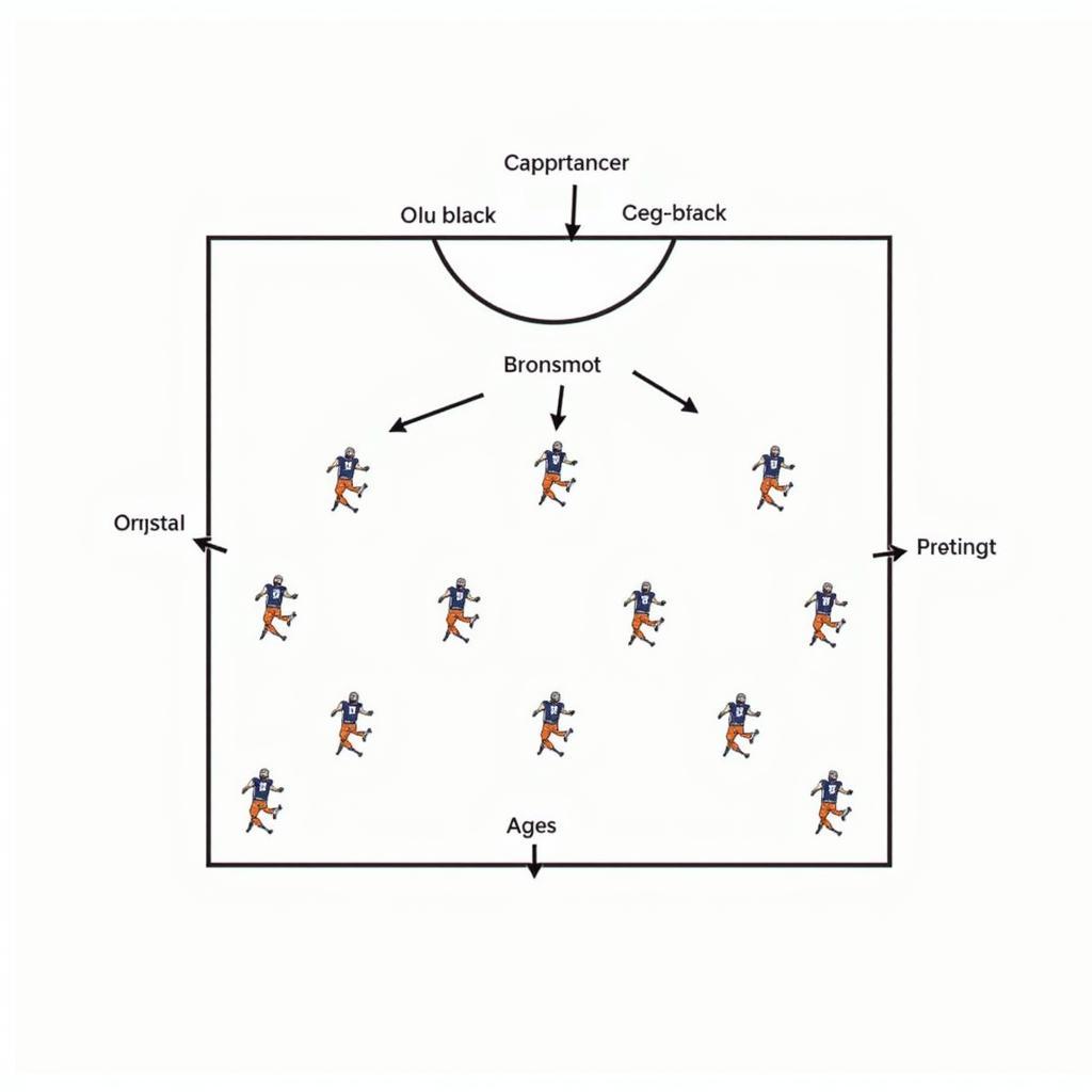 Diagram of the Ace Formation Football