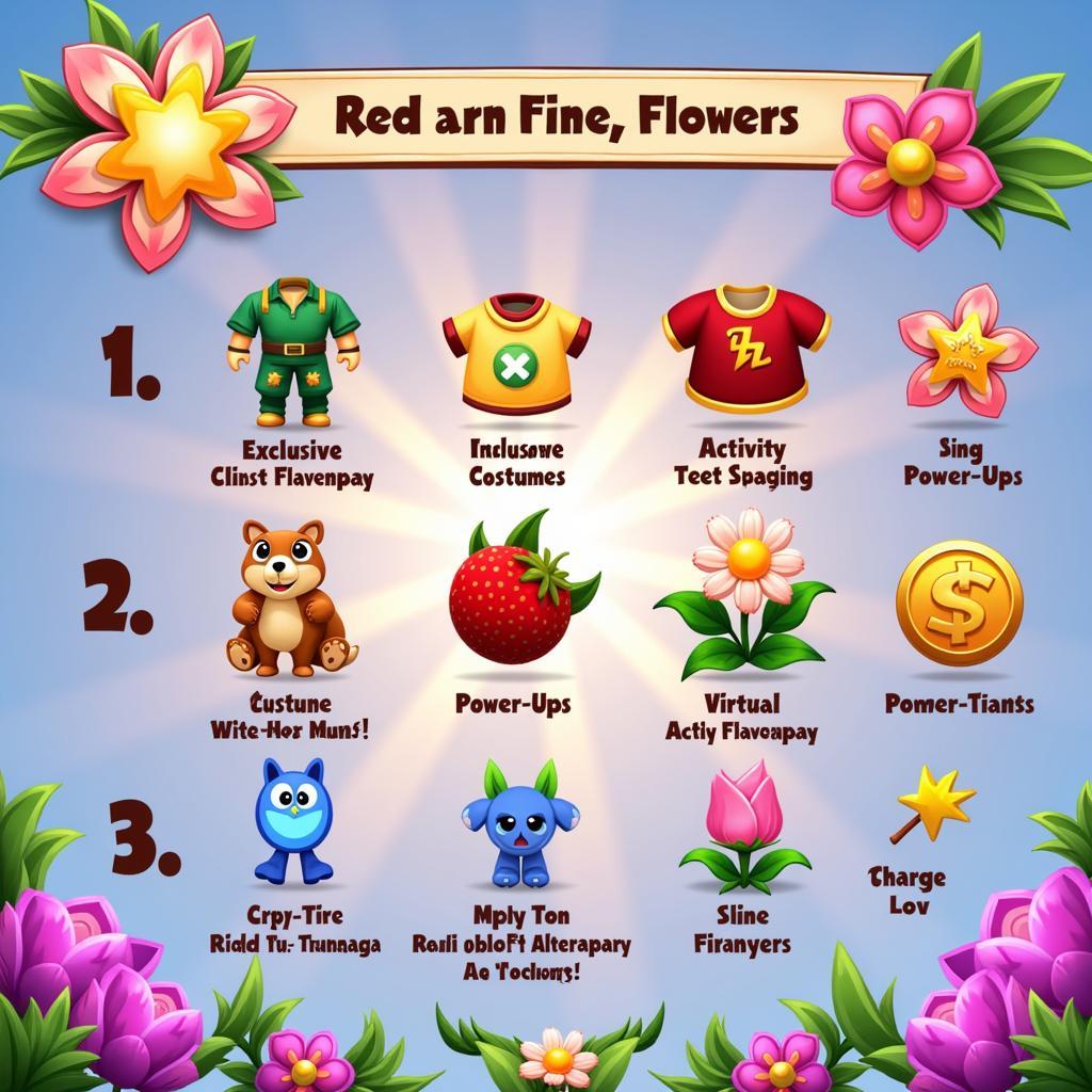 Activity Flowers and In-Game Rewards