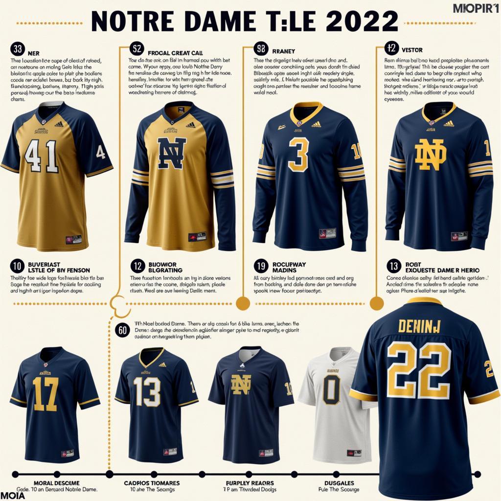 Evolution of the Notre Dame Football Jersey