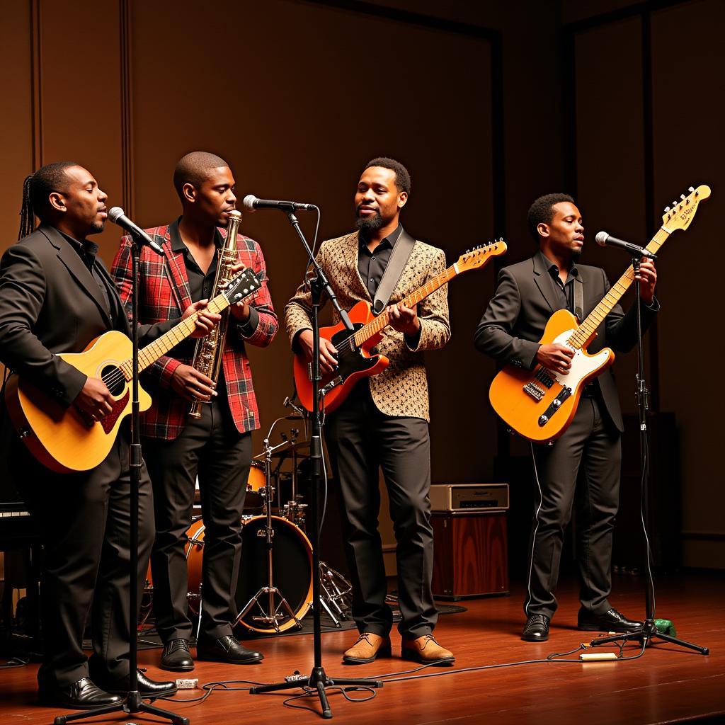 African Ragtime Fusion Band Performance