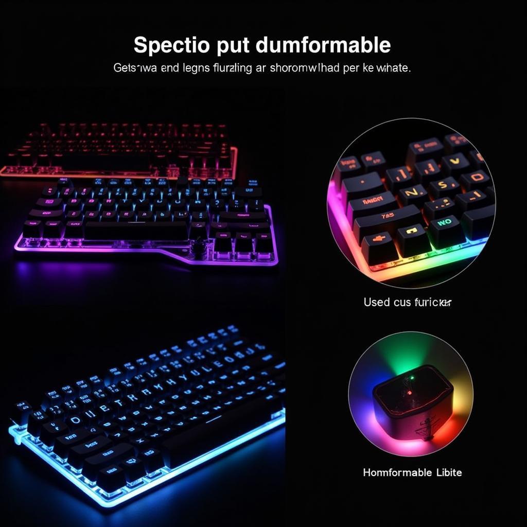 Customizable RGB Lighting and Keycaps on Andromeda Keyboard