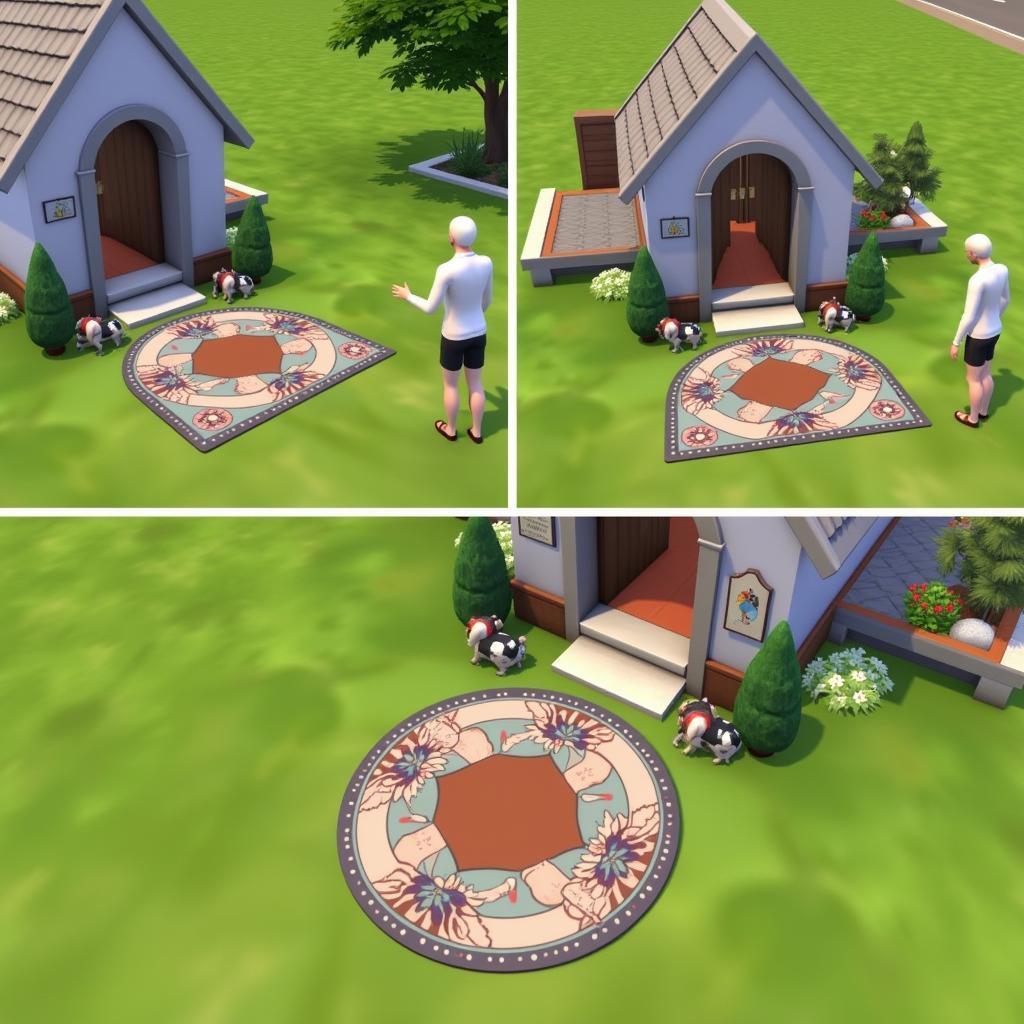 Applying Rabbit Hole Rugs in The Sims 3 Gameplay