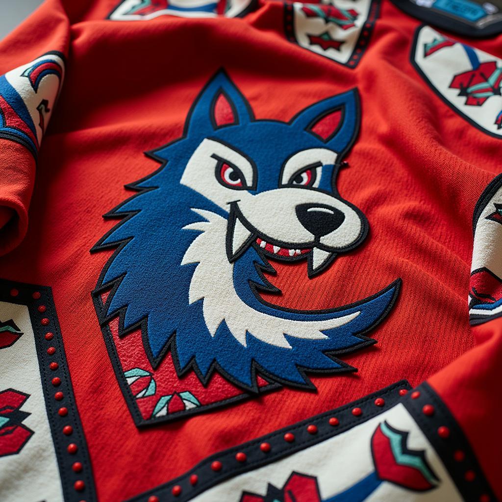 Close-up of Arizona Coyotes Kachina Jersey