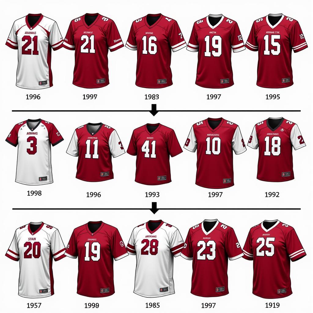 Arkansas State Football Jerseys Through the Years