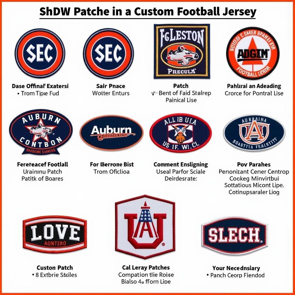 Adding Patches to a Custom Auburn Football Jersey