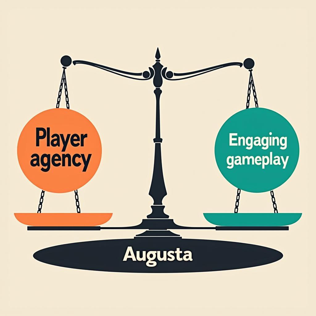 Balancing player agency with engaging gameplay in Augusta to create a satisfying experience.