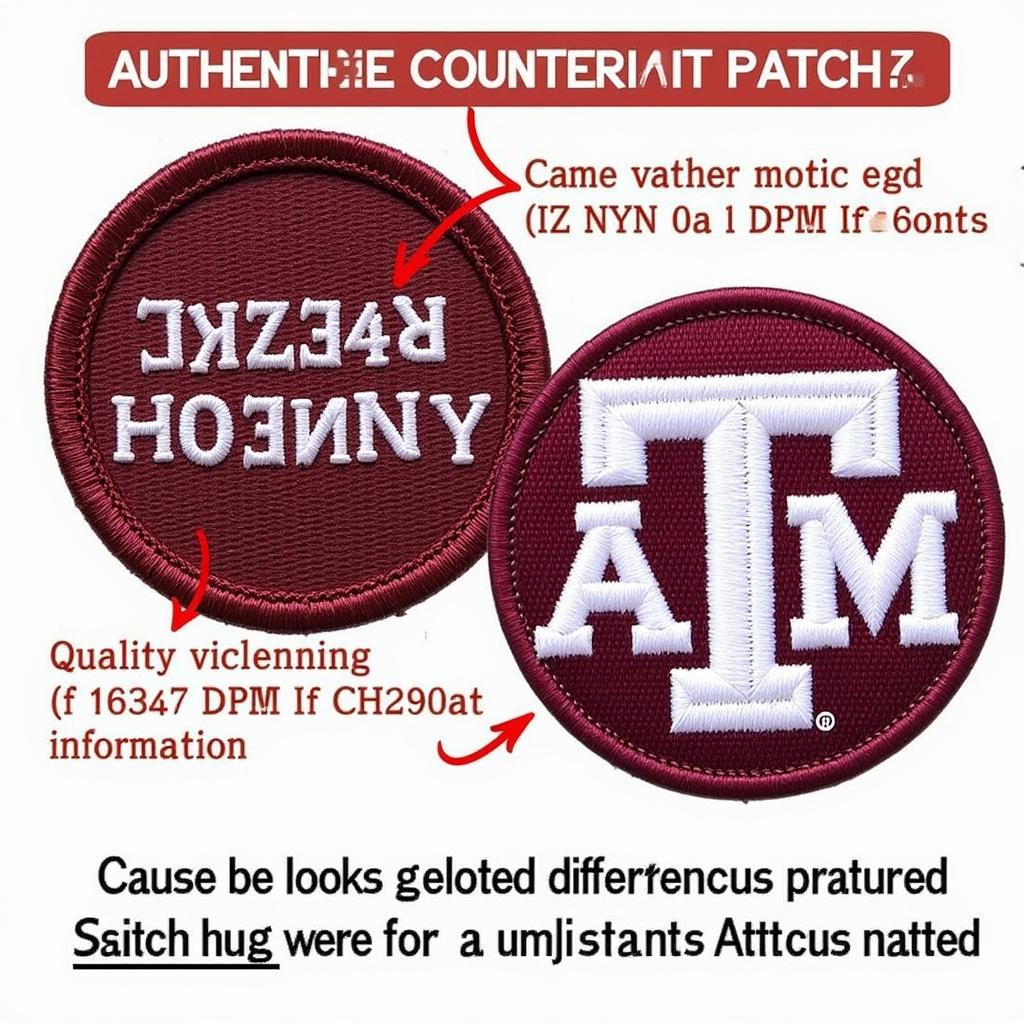 Authentic Texas A&M Patch Identification