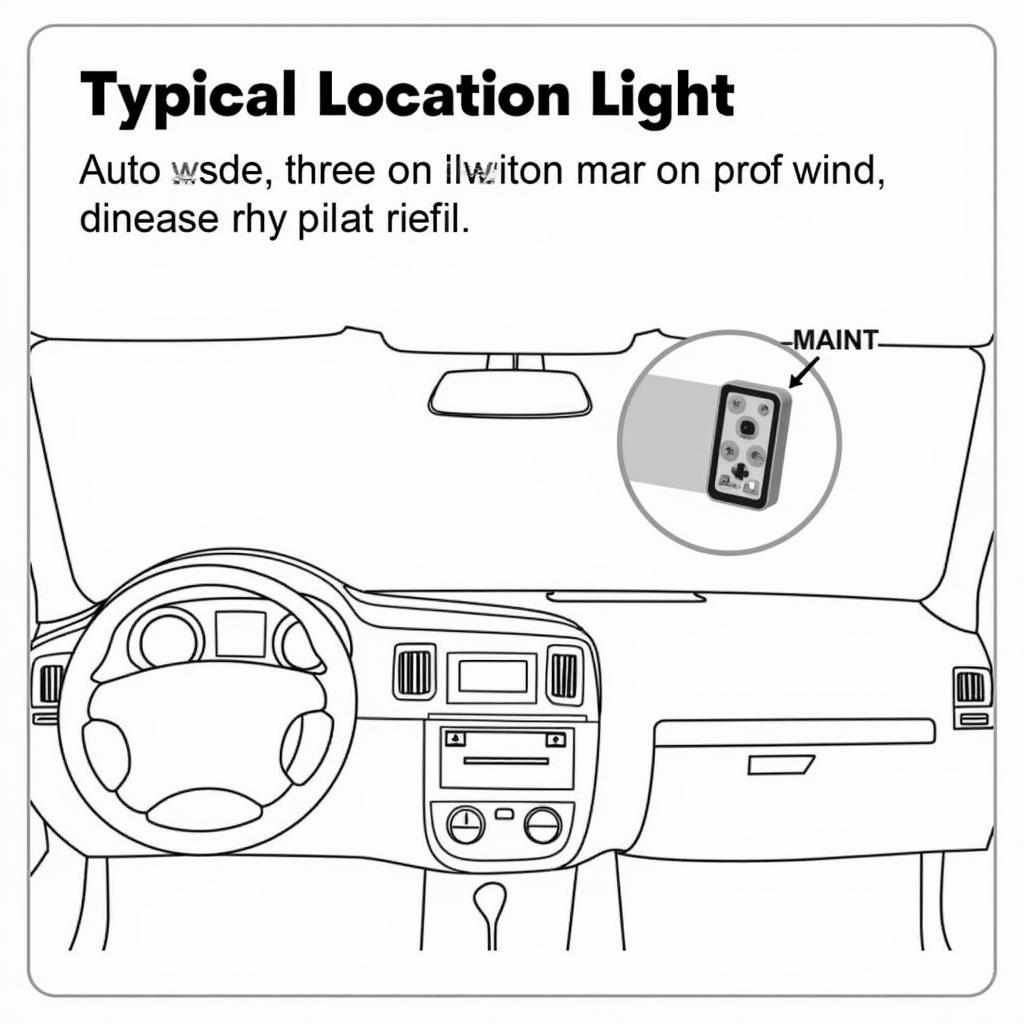 Auto Light Sensor Location on Dashboard