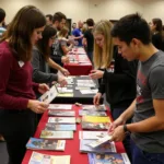 Students Exploring Clubs at the Ball State Welcome Week Student Organization Fair