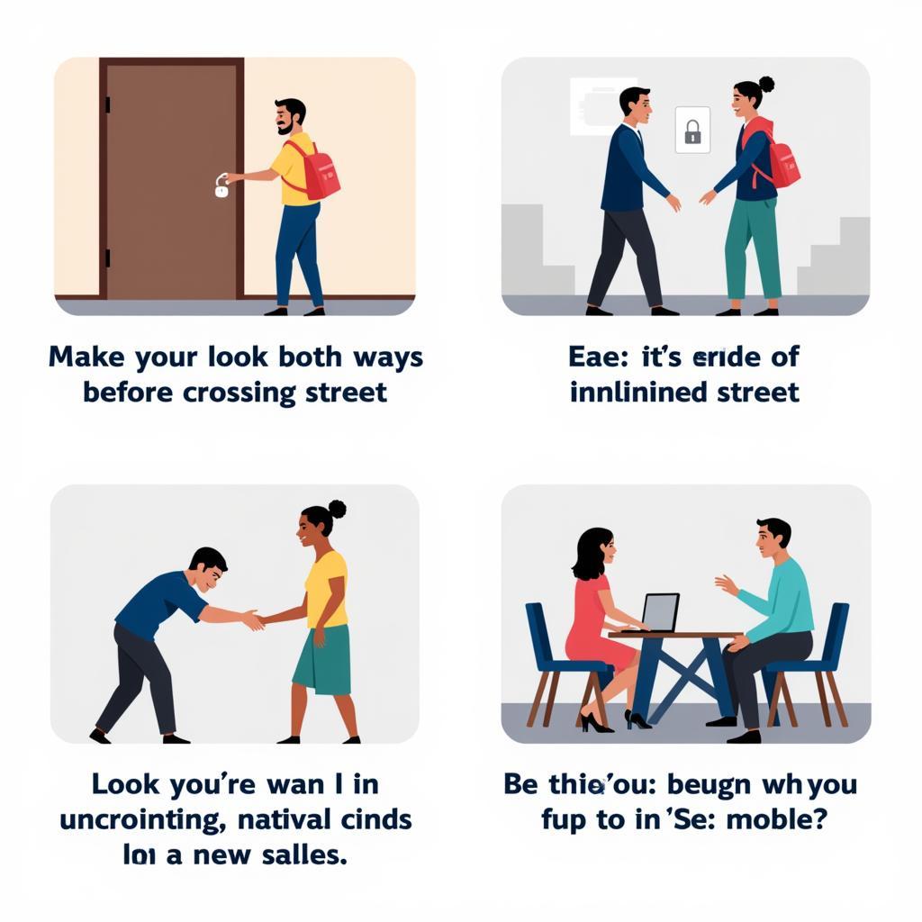 Basic Safety Tips Illustration