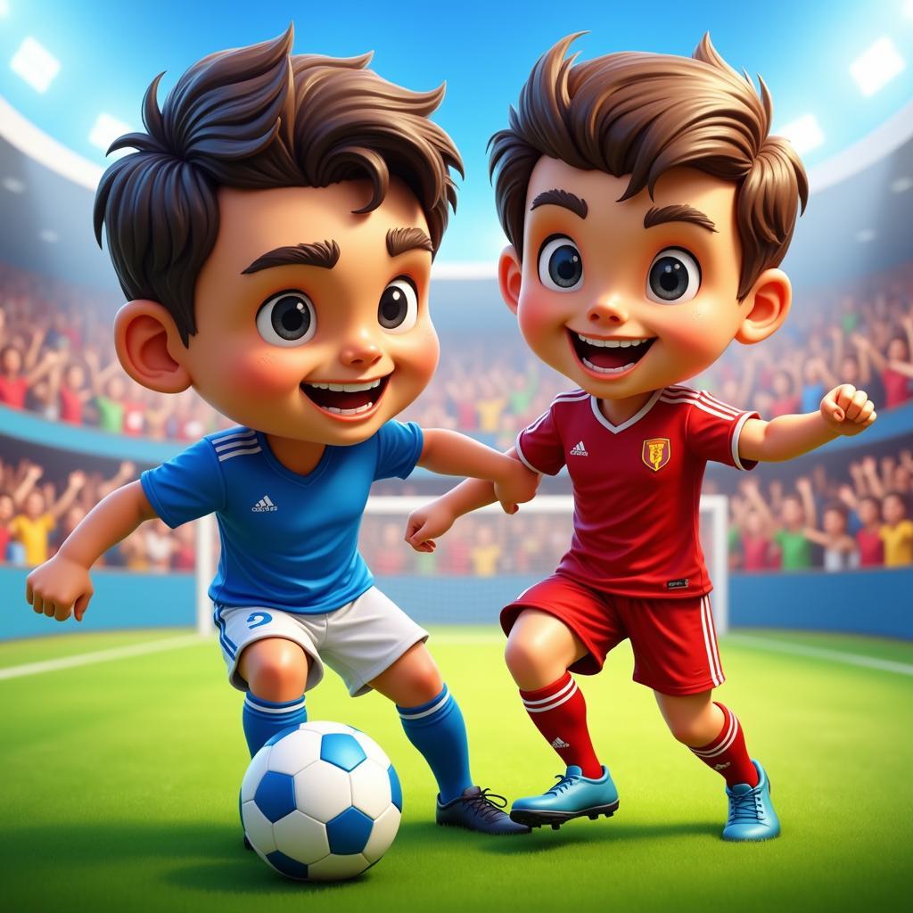 Big Head Soccer Gameplay Action