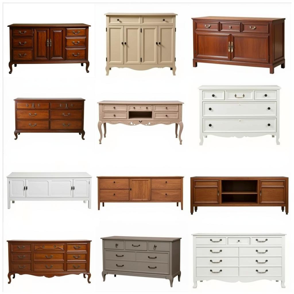 Different Butler Bed Styles - A collage showcasing various butler bed designs, including traditional wooden cabinets, modern minimalist styles, and colorful options.