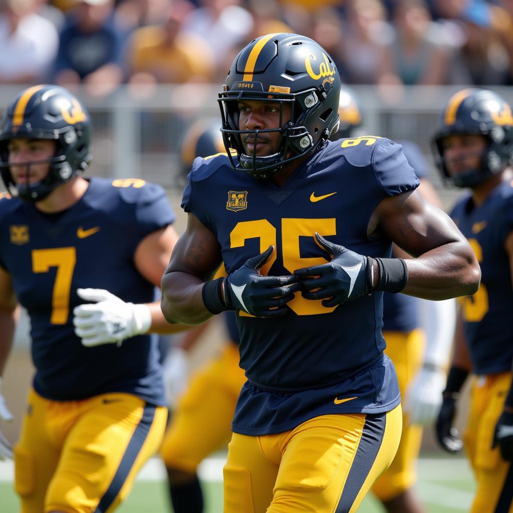 California Golden Bears Football Team Practicing