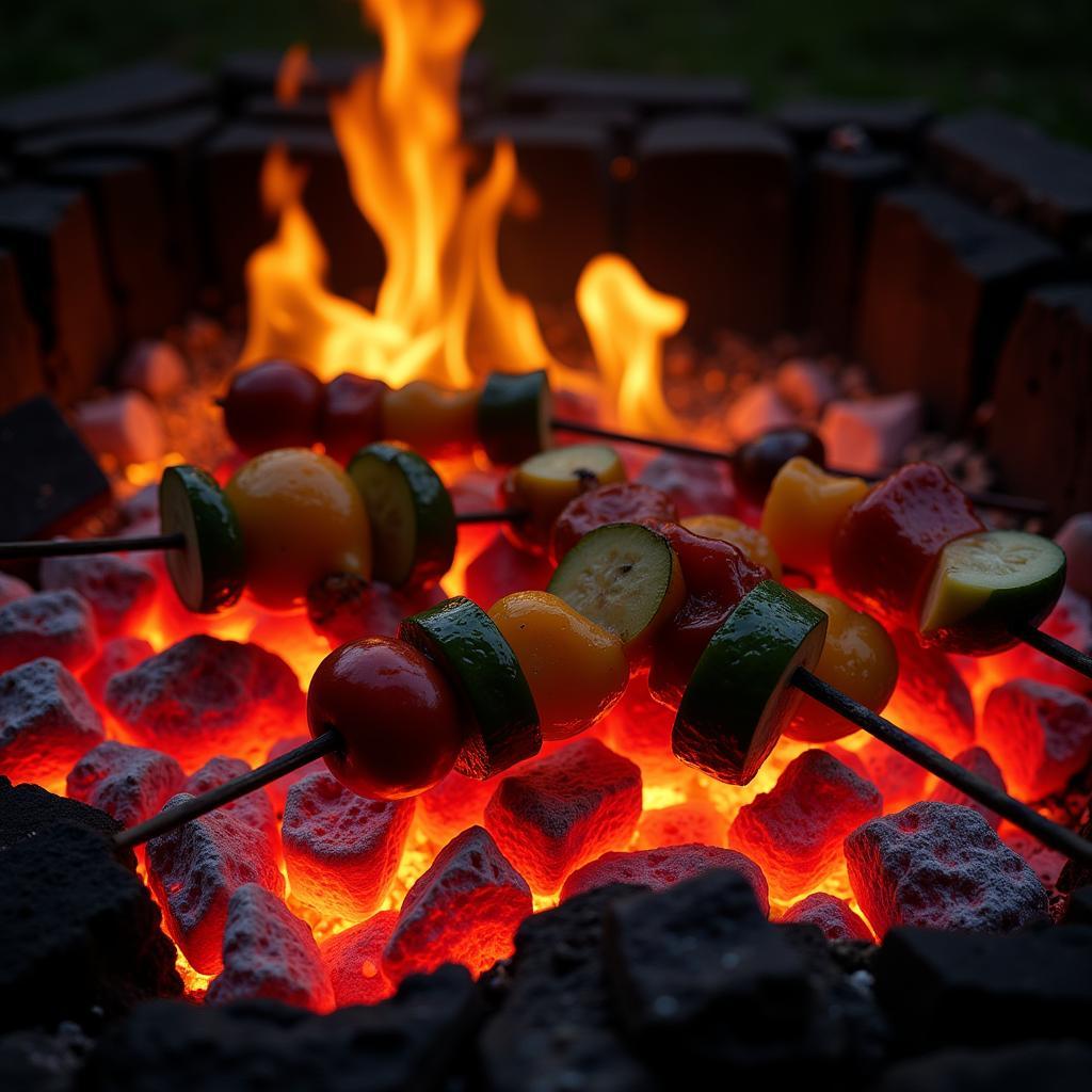 Campfire Cooking with Coals