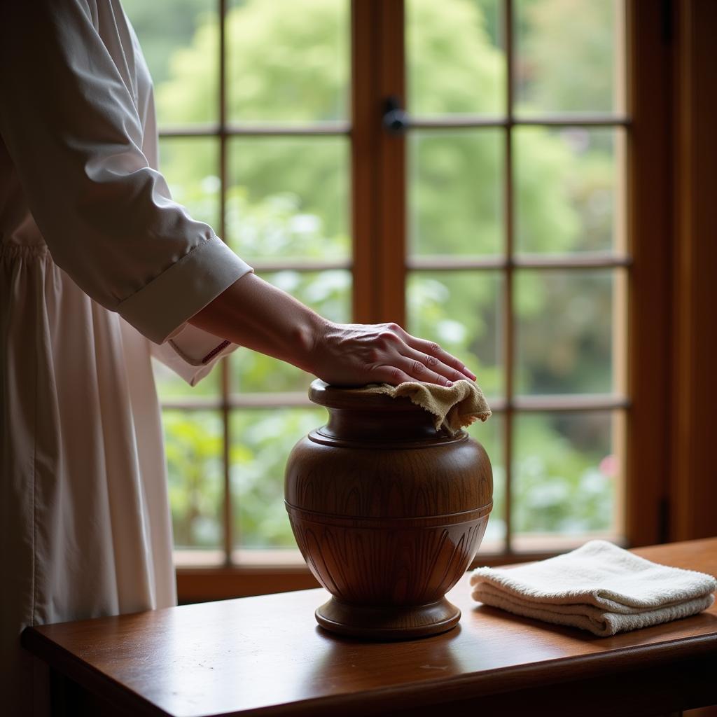 Cleaning and Preserving a Baby Urn