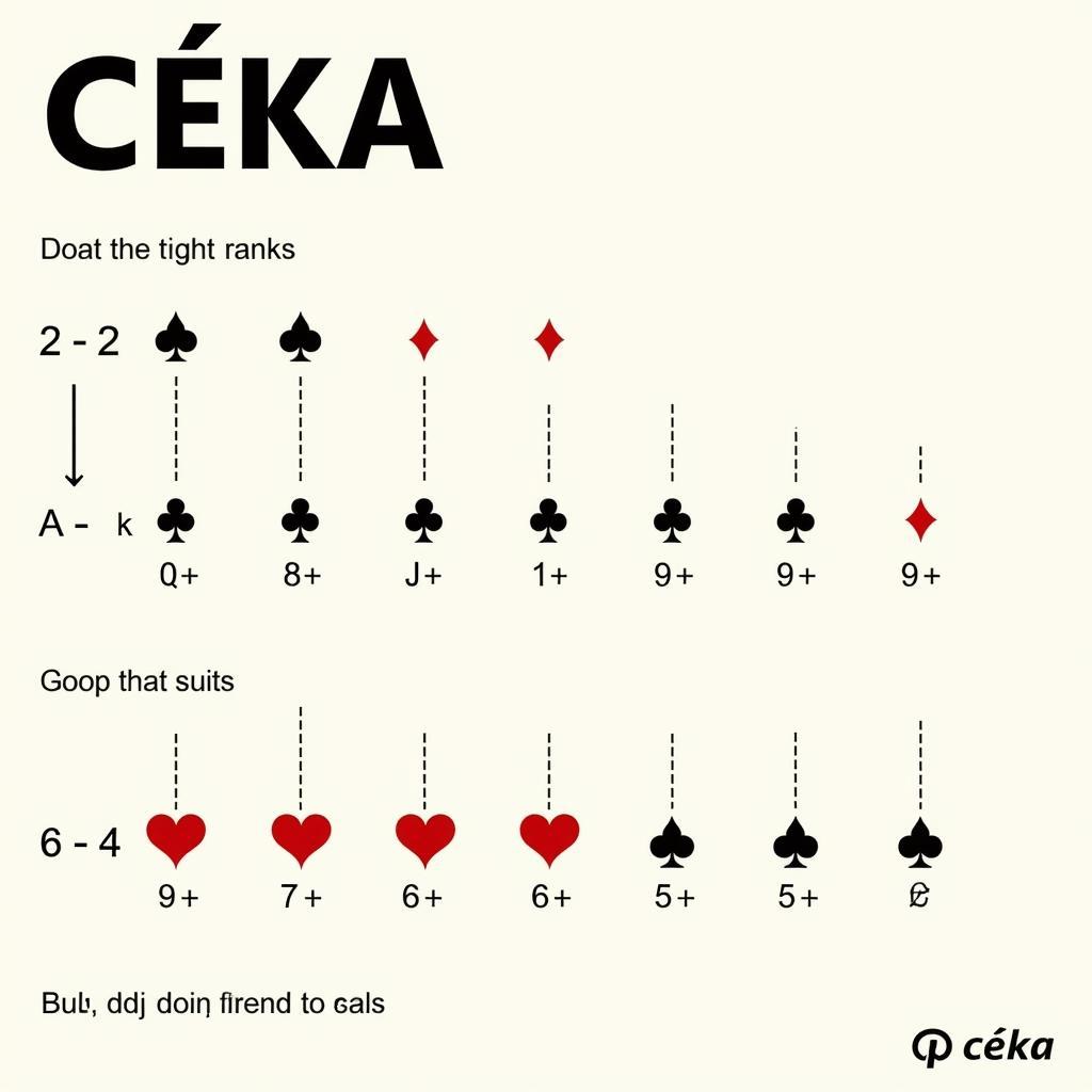 Ceka Card Ranks and Point Values