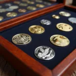 Challenge Coin Pack Display Case Showing Military Coins