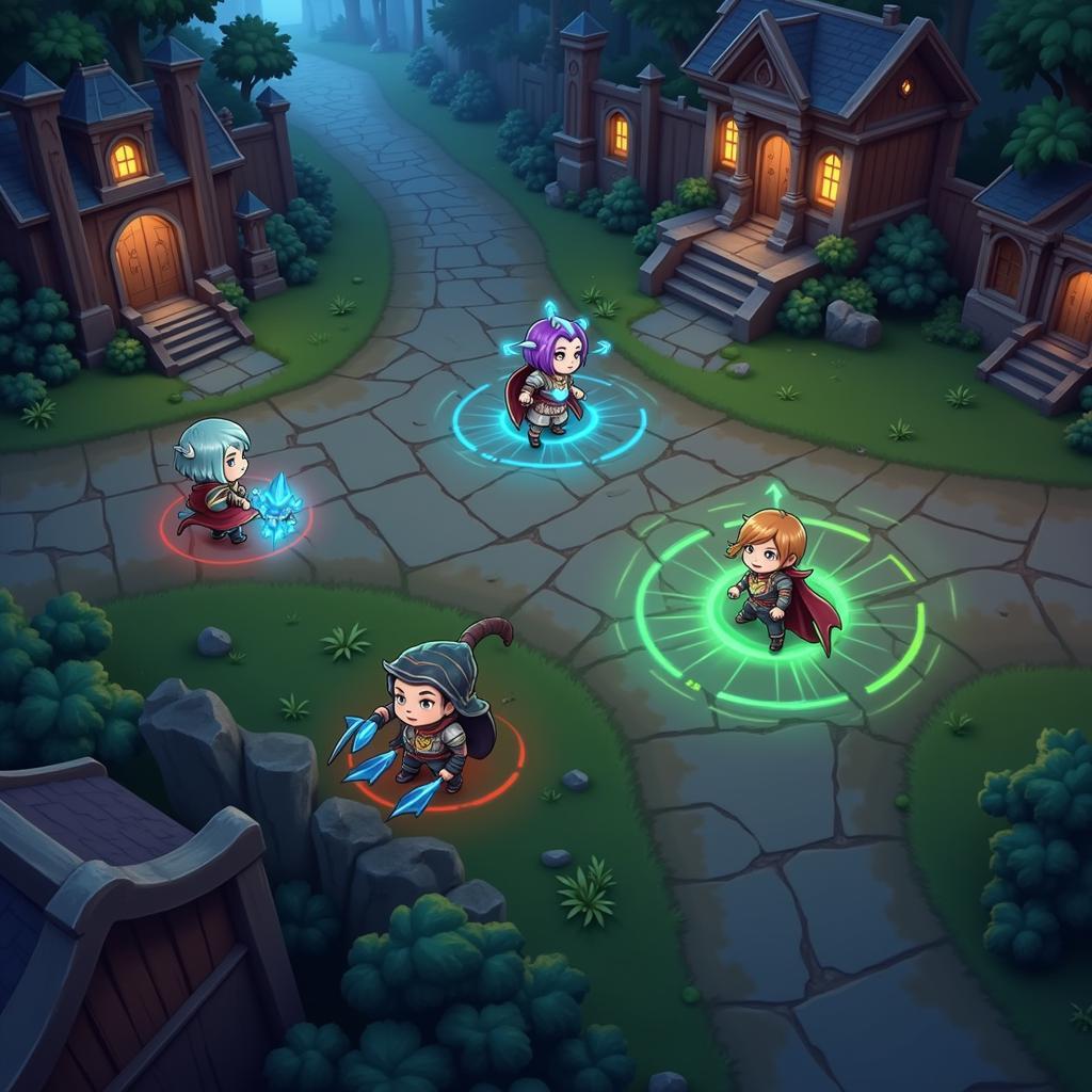 Champion Scan in Action: A player uses champion scan to reveal enemy positions.